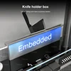 Stainless Steel Kitchen Sink Double Waterfall Digital Display Large Single Sink Honeycomb Embossed Pull Out Faucet Cup Washer 5