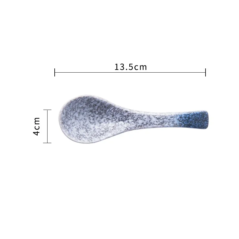 세라믹 수프 숟가락 일본 식기 먹는 숟가락 창조적 인 숟가락 주방 조리기구 도구 키친을위한 작은 술 취사