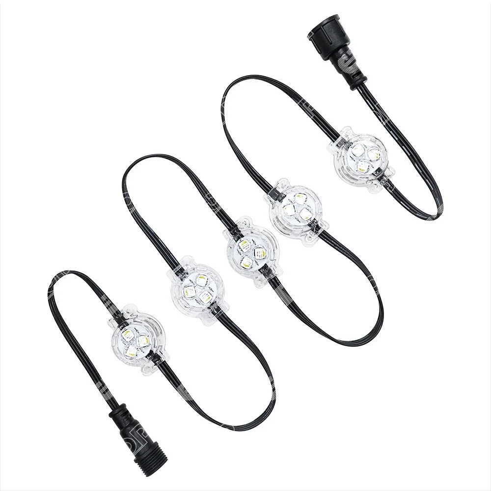 100ft/31M RGBW Smart Outdoor Eave Lights Permanent Track Lights 30mm Diameter For Festive Party Christmas Waterproof IP68 2