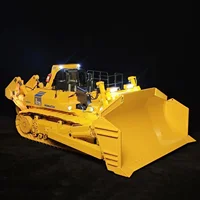 RC Bulldozer 1/14 JDM 575 RC Bulldozer Metal Model Heavy Engineering Vehicle PL18 LITE Radio Control with Light and Sound RC Car 1