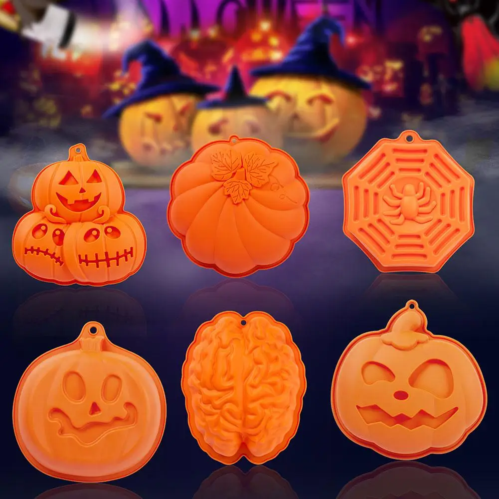 

DIY Cake Silicone Mold Harvest Halloween Pumpkin Mousse Mould Candle Leaf Tool Candy Tree Soap Chocolate Pinecone Pudding B F7S4