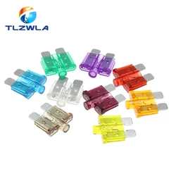10-Piece Medium Auto Fuse Set with Lamp, Box, and Clip - 5A to 40A Range for 40A