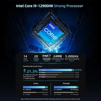 Mini PC BMAX B9 Power, Intel Core i9-12900H, 14 cœurs, max 5,0 GHz, 24 Go de RAM, 1 To SSD, WiFi 6, Bluetooth, HDMI, USB 4