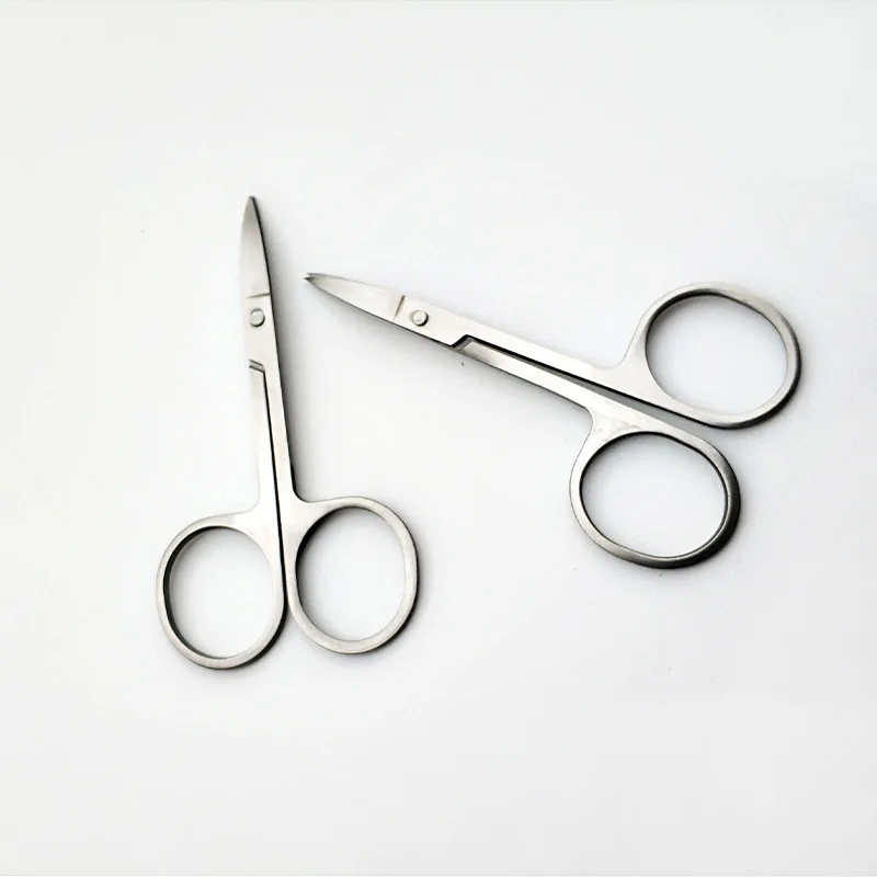 Small Nail Tools Eyebrow Nose Hair Scissors Cut Manicure Facial Trimming Tweezer Makeup Beauty Tool Stainless Steel 3