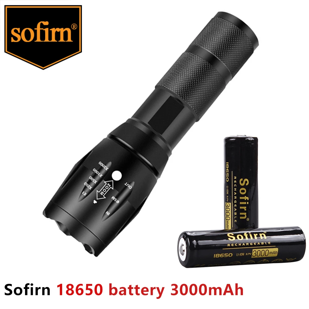 Sofirn Ricaricabile 3000Mah 18650 Batteria Pre-Caricata 3.7V Li-Ion 18650 Batterie Ricaricabili Per Torcia A Led