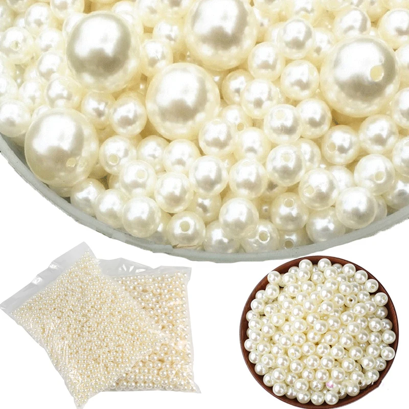 Buy DIY Crafts Pearl Beads, Multicolor Pearl Beads Loose Pearls with Holes  for Jewelry Making, Small Pearl Filler Beads for Crafting Bracelet Necklace  Earrings Box Not Included Online In India At Discounted