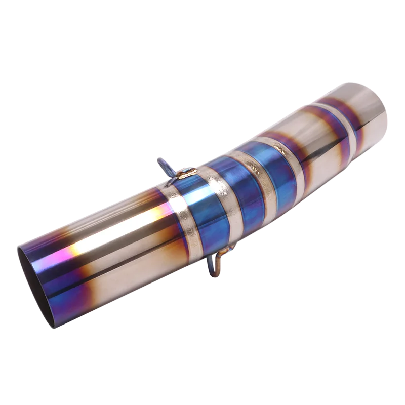 Slip On Motorcycle Exhaust Mid Connect Tube Middle Link Pipe Titanium Alloy For Triumph Daytona 675R 2013-2017 - Image 5