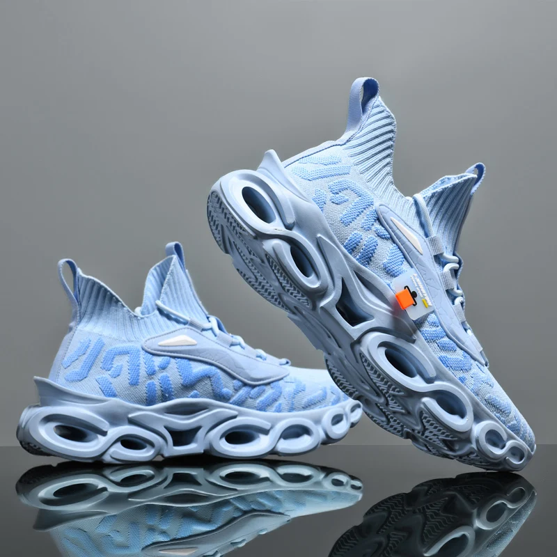 

Кроссовки мужские сетчатые, повседневная Нескользящая дышащая обувь для бега, спортзала, тенниса