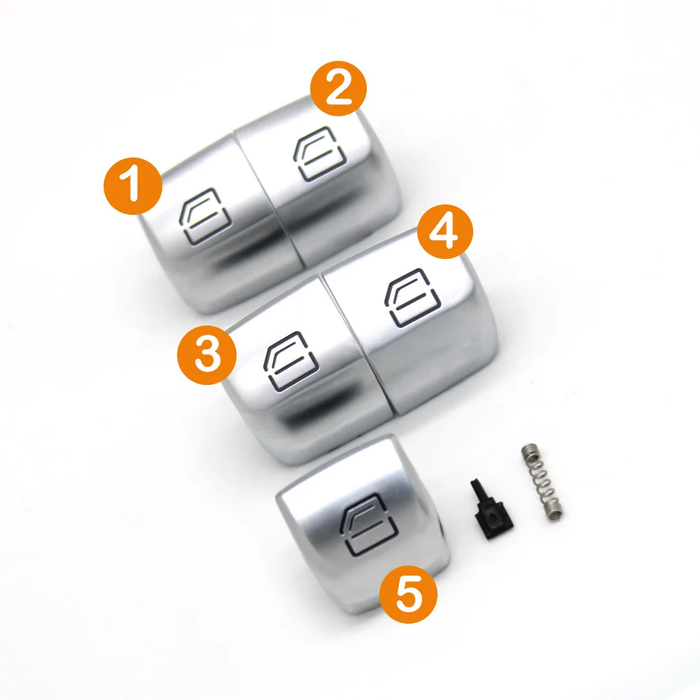 KIMISS Fensterheber Knopfschalter Abdeckung 4-tlg. - Für Mercedes C Klasse W205