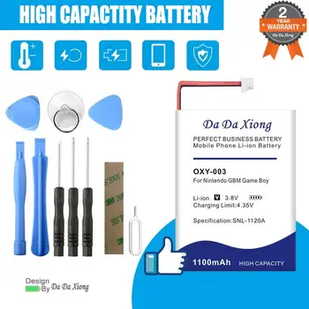 Actual Capacity 1100mAh Battery For Nintendo GBM Game Boy Micro OXY-003