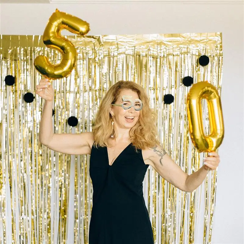 Birthday Glasses 50 Years Old Glasses With Rhinestones Funny Plastic Photo Prop Birthday Party Anniversary Photo Props 1 Pair party photo props