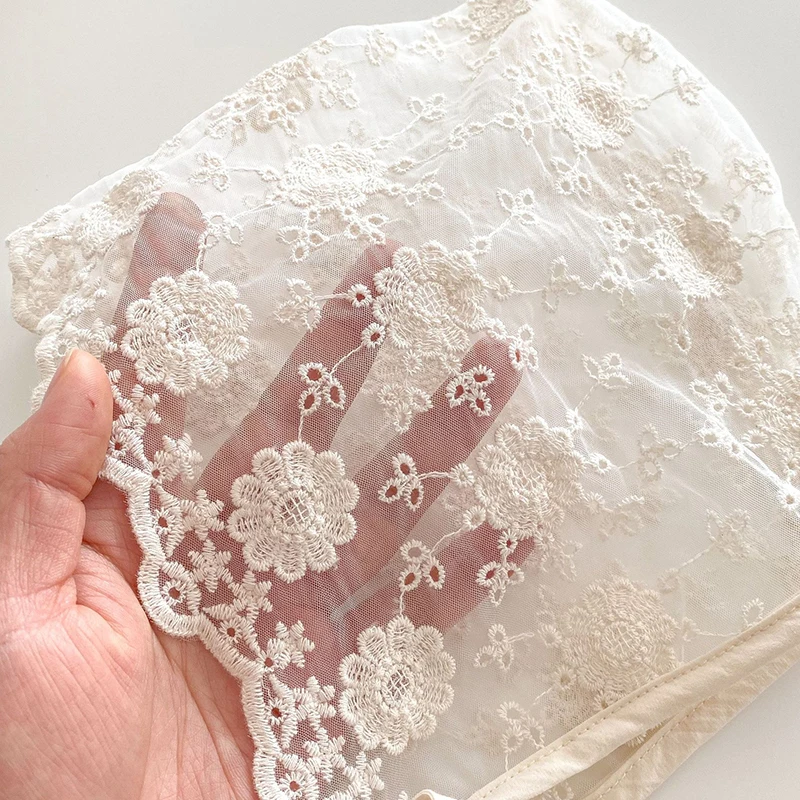 الدانتيل زهرة الطفل قبعة مطرزة الأزهار كشكش الأمير...