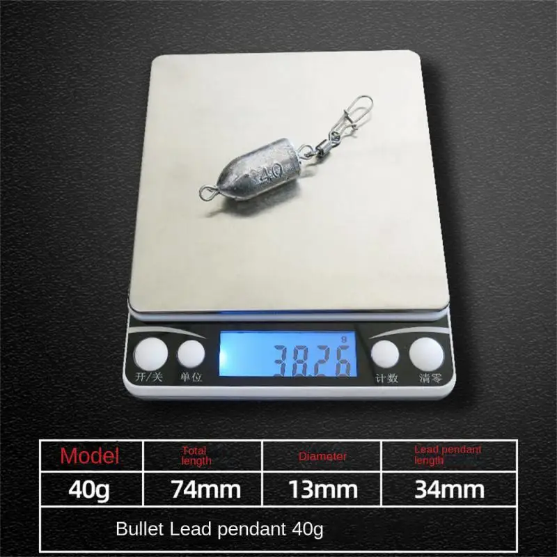 

Рыболовная Подвеска 20 г, портативная гладкая Антибликовая подвеска с низким сопротивлением, рыболовное снаряжение, подвеска для морского и серебряного цвета