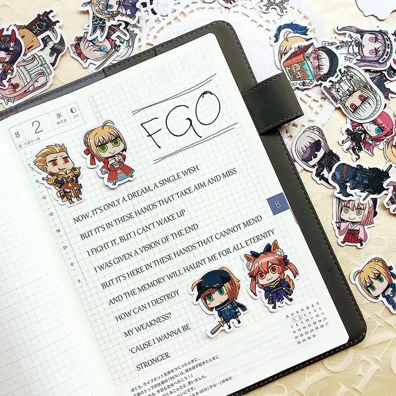 Fate FGO Sticker Anime Waterproof Sticker Saber Student Stationery Children Supplies Computer Waterproof Fate Grand Order