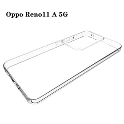 Ultra Thin Clear Silicone TPU Soft Back Cover for Oppo Reno 11A Japan (Clear)