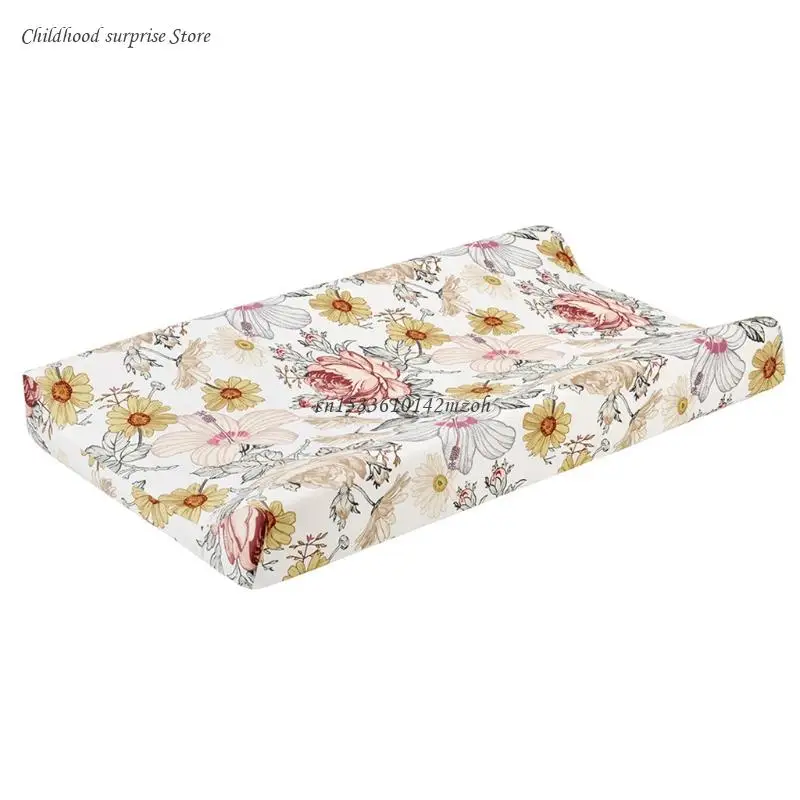 

Baby Changing Pad Cover Floral Print Fitted Crib Sheet Infant or Toddler Bed Nursery Unisex Diaper Change Table Sheet Dropship