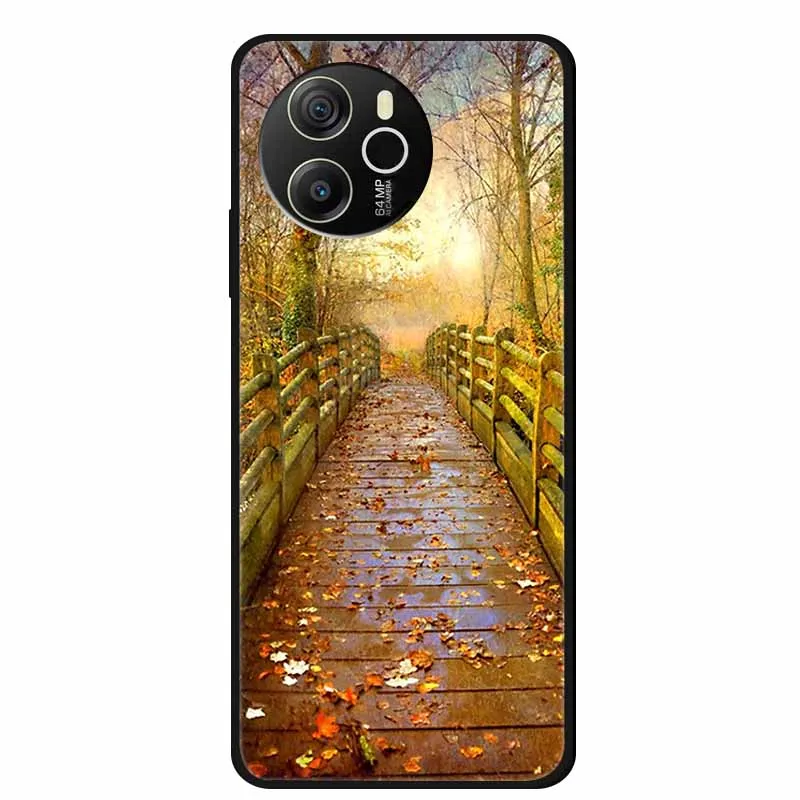 Cartoon Black Silicone Soft TPU Phone Cover - Protective Case