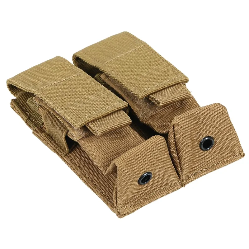 Molle System Tactical pistolet podwójne 9MM etui na magazynek Molle klip wojskowy Airsoft kamizelka Mag uchwyt talii torba akcesoria myśliwskie