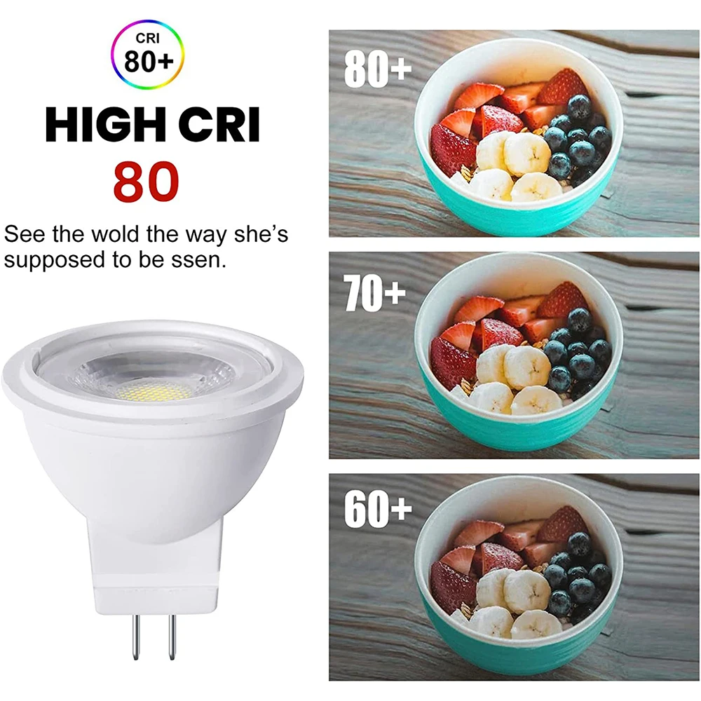 1/2/4/6/10Pcs 3W 5W MR11 LED 전구 AC/DC12V 에너지 절약 GU4.0 바이핀 스포트라이트 램프 실내 홈 조명 할로겐 전구