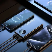 Power Bank 120 Вт, супер быстрая зарядка, сверхбольшая емкость 80000 мАч для мобильного питания, внешний аккумулятор для Iphone Xiaomi Samsung — изображение 3