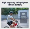 Bike Sport Helmet with Built-in Camera,Quick Release Visor By Magnetic Point,Smart Taillight with Turn Signal,Bluetooth Calling 4