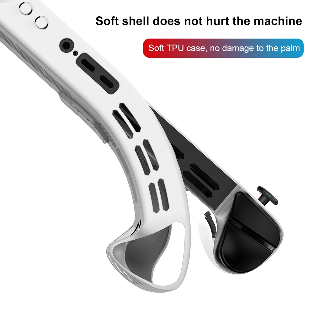 TPU Protective Case for Lenovo Legion Go S Handheld Anti-Scratch Protection Cover Ergonomic Protective Sleeve Games Accessories