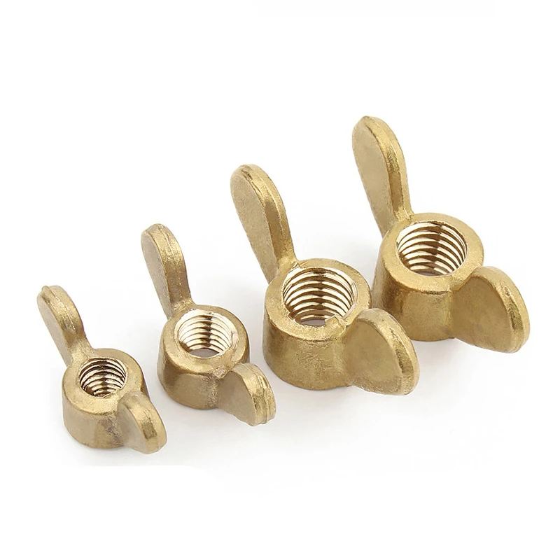 Kit Dadi Ad Ala In Ottone Massiccio | M3 M4 M5 M6 M8 M10 M12 | NBKIT