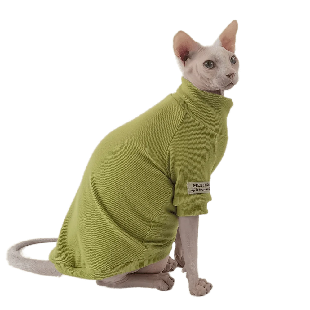 Sphynx Cat Clothes Warm Autumn Cat Winter Coat Shortfooted Devon Rex