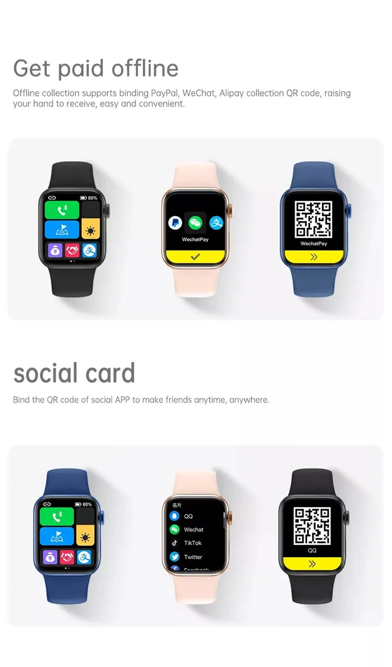 M7 Max Smartwatch Series 7 Bluetooth Call NFC 1.9 Inch HD Infinite Screen Wireless Charging DIY Watchfaces Smart Watch