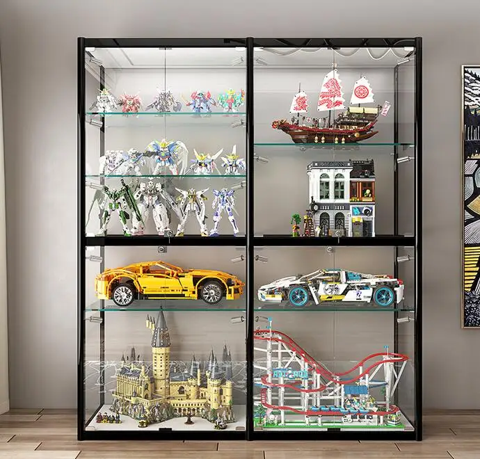 Espositore LEGO scaffale per giocattoli regalo espositore in vetro  trasparente antipolvere per uso domestico espositore per modelli di  animazione fatto a mano cabi - AliExpress