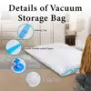 6 Pack Vacuum Storage Bags  Space Saver Bags Vacuum Sealer Bags for Clothes Comforters Blankets Bedding Home Travel Organizer 5