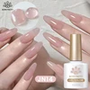 BORN PRETTY Sheer Nude Pink Jelly Gel Nail Polish 10ml Natural Milky White Translucent Color Need UV Light Cure Gel Polish 1
