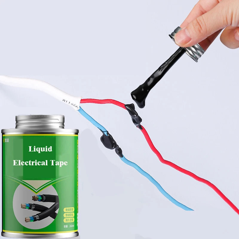 

Жидкая электрическая лента, жидкая изоляционная паста, герметик, жидкий клей для ремонта проводов, электрических проводов, кабельных проводов, клеевой слой