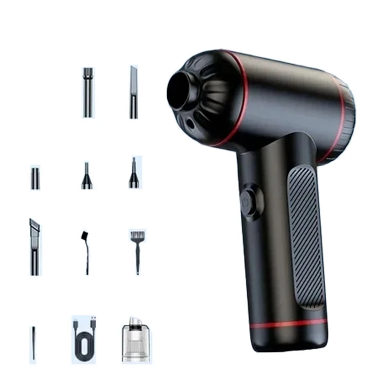 50000RPM 무선 자동차 진공 청소기, 휴대용 로봇 진공 청소기, 휴대용 미니, 자동차 가전 제품, 5 in 1