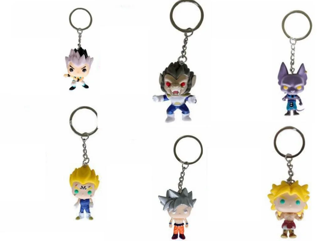 Funko Japanese Amine Dragon Ball Gotenks Beerus Vegeta Wukong Portachiavi Collezione Modello Giocattoli Per Bambini Regalo Pop