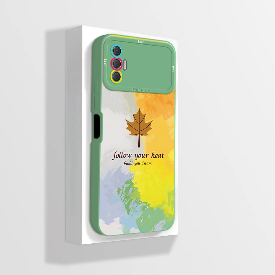 Artistic Liquid Silicone Soft Shockproof Phone Case Cover