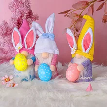 

Easter Cute Bunny Elf Dolls Eggs Rabbit Party Happy Easter Party Decor For Home 2022 Easter Kids Faceless Toys Gifts Favor