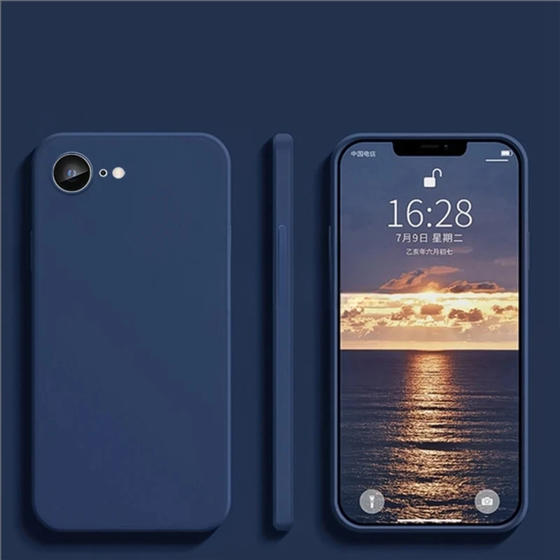 Soft Silicone Phone Case - Solid Color, Anti-Slip, Shockproof, Slim Fit Durable Design