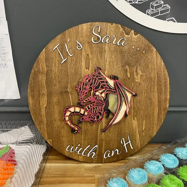 Multilayer Dragon Vector Model Home Decor Wall Art DWG DXF SVG AI EPS File for Laser Cutter and Cricut Maker wood cnc machine