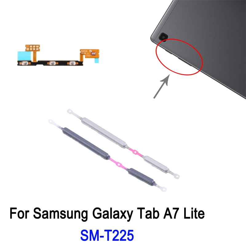 Power and Volume Button Flex Cable Replacement Spare Part For Samsung Galaxy Tab A7 Lite SM-T225