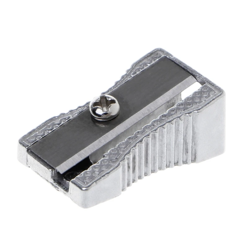 

Metal Bevelled Single Hole Pencil Sharpener School Office Sharpener Stationery Dropship