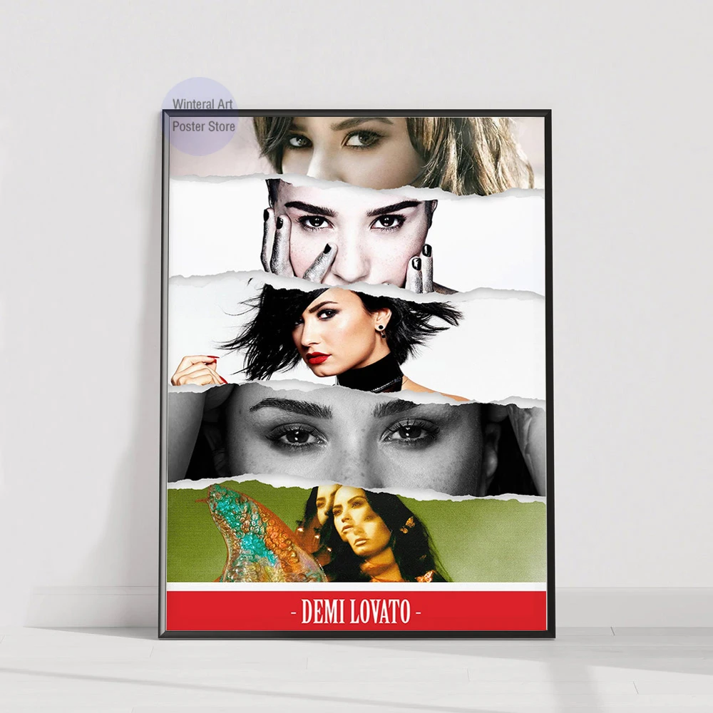 MT1370 Demi Lovato Pop Music Star copertina dell'album arte della parete  moderna foto tela pittura Poster stampe soggiorno arredamento per la casa -  AliExpress