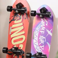 Electric Skateboard Remote Control Longboard Cruiser Dual Motor 2000W Top Speed 30MPH LED Lights Adult Beginner Black Purple