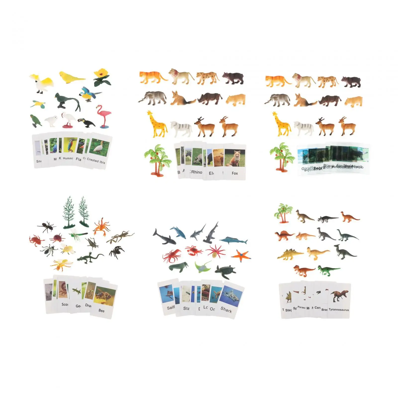 

Montessori Animal Match Language Materials for Holiday Present Homeschool Birthday Gifts Teaching Aid Preschool