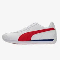 PUMA Turin 3 Chaussures décontractées unisexes à tige basse avec semelle extérieure amortissante et rebondissante, blanc et rouge 383037-08 2