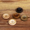 Retro Style New Corozo Fruit Buttons For Clothing Dress Shirt White Black Beige Green Sewing Accessories Coat Jacket Blazer 2