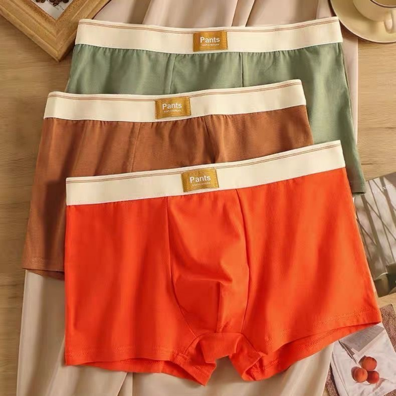 3pcs Men Underwear Men's Boxers Sexy Cotton Underpants Comfortable Breathable Fashion Boys' Panties Boxershorts Plus Size XL-7XL