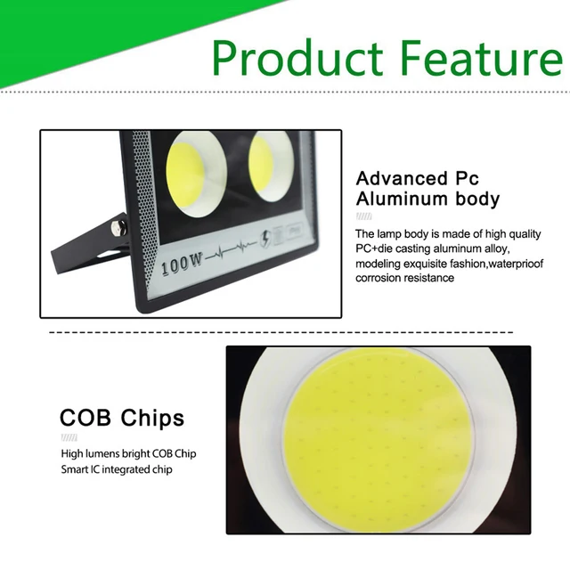 야외 공간을 밝게 비추는 고휘도 LED 투광 조명