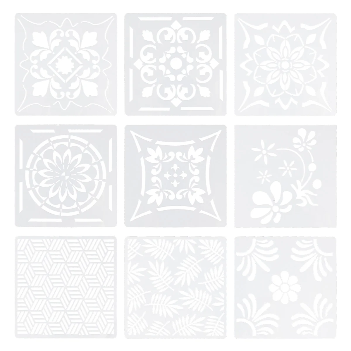 Painting Template Stencil Drawing Stencils Set Hollow Vintage for Sturdy Craft DIY Template Applique Mold Stencil Tool