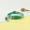 Pet Adjustable Webbing Fruit Cat Collar Breakaway Cute Neck Collar with Bell for Small Dogs Puppy Kitten Neck Accessories 6